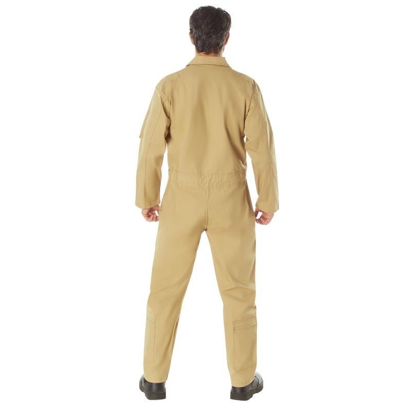 Rothco Flightsuit â€“ Mens Pilot Coveralls â€“ Costume Cosplay Jumpsuit, Khaki - M - Image 5